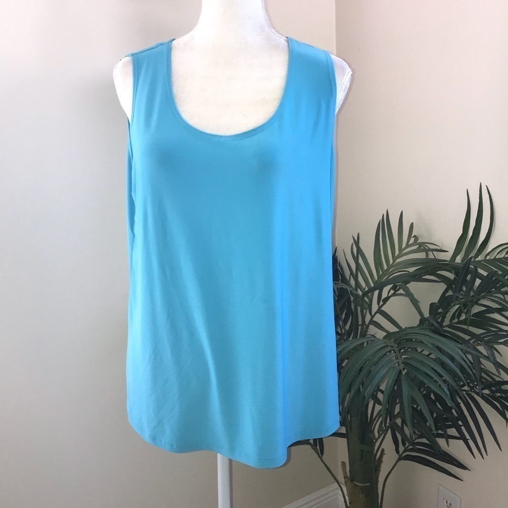 Slinky Brand Stretch Jersey Sleeveless Tank Top L